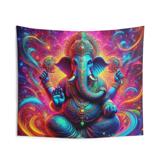 Nebula Elephant Tapestry