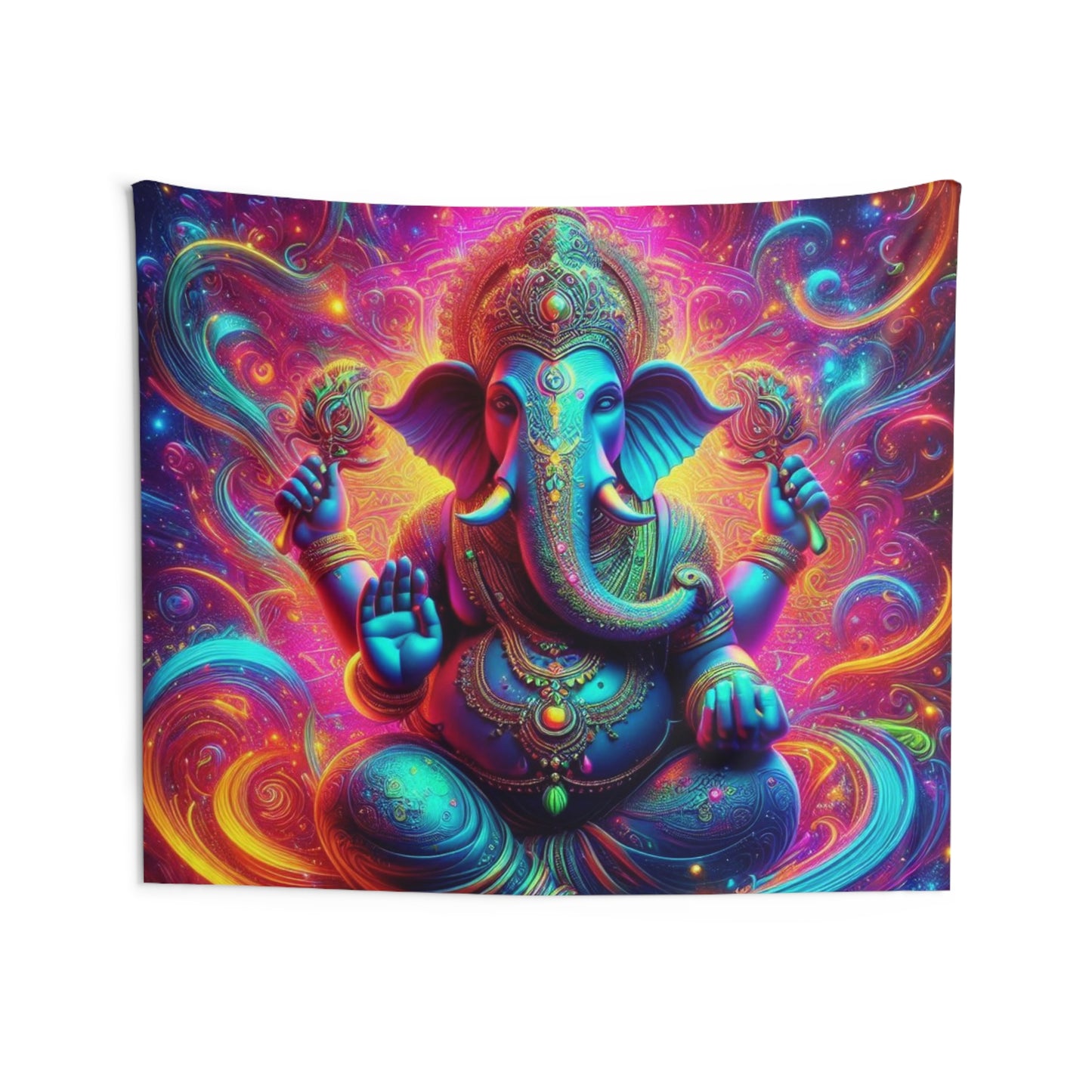 Nebula Elephant Tapestry