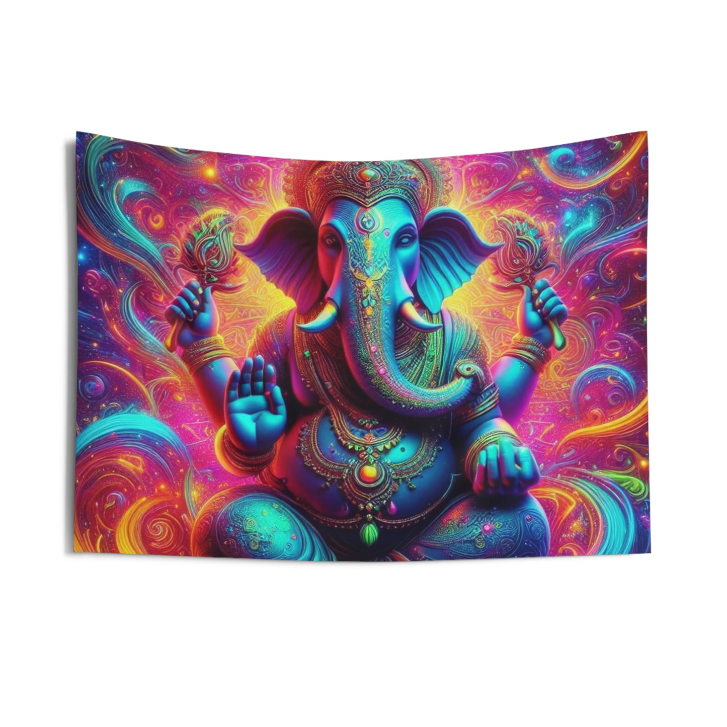 Nebula Elephant Tapestry