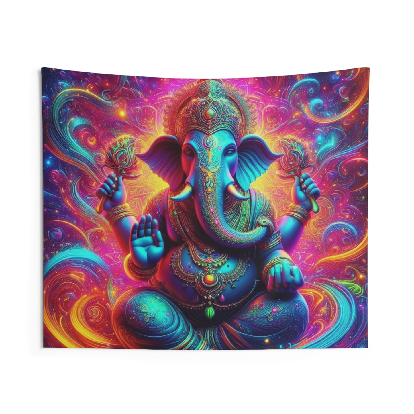 Nebula Elephant Tapestry